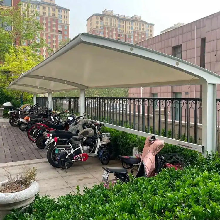 安乡县膜结构电动车棚